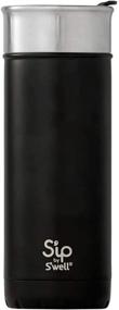 img 4 attached to ☕️ Sip by Swell Stainless Steel 16oz Travel Mug - Coffee Black, Double-Walled Vacuum-Insulated - Keeps Drinks Cold for 16 Hours & Hot for 4