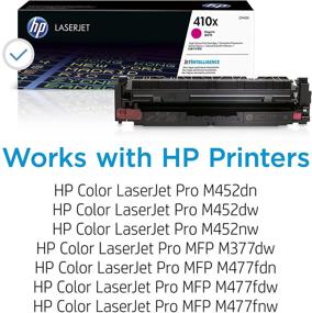 img 3 attached to 🖨️ High Yield Magenta Toner Cartridge - HP 410X CF413X - Compatible with HP Color LaserJet Pro M452 Series, M377dw, MFP 477 Series