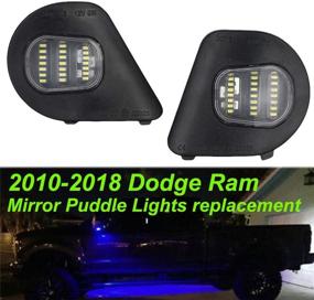 img 3 attached to Blue LED Side Mirror Puddle Light Lamp Assembly | Dodge Ram 1500 2500 3500 4500 5500 (2010-2018), 24SMD