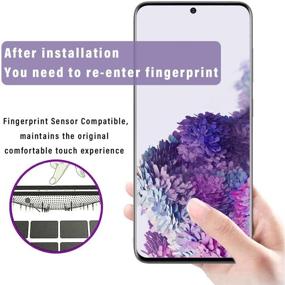 img 3 attached to [2 1 Pack] Galaxy S20 Screen Protector Include 2 Pack Tempered Glass Screen Protector 1 Pack Tempered Glass Camera Lens Protector