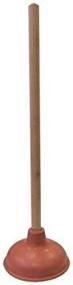 img 2 attached to 🚽 Supply Guru Heavy-Duty Force Cup Rubber Toilet Plunger with Long Wooden Handle for Unclogging Toilets and Drains (18-inch, 1) (Enhanced Version)