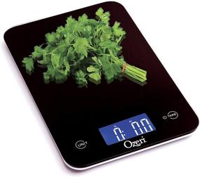 img 1 attached to ⚖️ Ozeri Touch Professional Digital Kitchen Scale (12 lbs Edition): Sleek Tempered Glass in Elegant Black, Precise and Practical