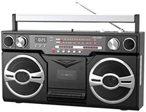 img 2 attached to 📻 Milanix Vintage 1980s Retro Boombox with Bluetooth, AM/FM Radio, USB, SD, Aux-in, AC/DC and Battery Operation - Portable Cassette Player