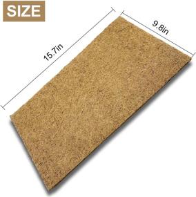 img 1 attached to 🏞️ PURPLE STAR 10 Pack Coconut Fiber Substrate Mat for Reptile Terrariums - Natural 16X10 Inch Coco Liner for Lizards, Chameleons, Turtles, Snakes, Bearded Dragons, and Iguanas