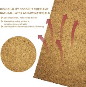 img 3 attached to 🏞️ PURPLE STAR 10 Pack Coconut Fiber Substrate Mat for Reptile Terrariums - Natural 16X10 Inch Coco Liner for Lizards, Chameleons, Turtles, Snakes, Bearded Dragons, and Iguanas