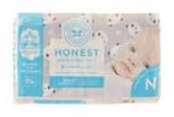 🐼 the honest company premium disposable diapers: eco-friendly pandas - newborn size (<10lbs.) 32 ct. logo
