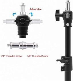 img 3 attached to 📸 Selens Photography Studio Wall Mount: Versatile Boom Arm for Monolights, Umbrellas, Reflectors, and Overhead Setups