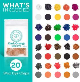 img 2 attached to Hearts & Crafts: 20-Color Wax Chip Dyes for DIY Candle Making Supplies - Optimize Your Search!