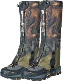 img 4 attached to 🥾 Ueasy Leg Gaiters: Waterproof Boot Gaiters for Outdoor Hiking, Hunting, and More - Men and Women, 600D Anti-Tear Oxford Fabric