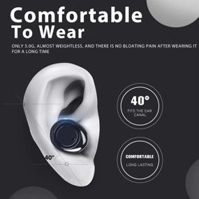 img 2 attached to 🎧 Беспроводные наушники MTY True Wireless Earbuds Bluetooth - внутриканальные TWS стереонаушники с кейсом для зарядки, Bluetooth 5.0, быстрым подключением, встроенными микрофонами, IPX5, мощным басом для спорта, тренировок, тренажерного зала - черные.