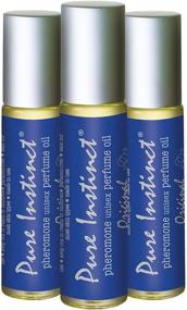 img 4 attached to 🌟 Pheromone Infused Essential Oil Perfume Cologne - Pure Instinct Roll-On (3-Pack) - Unisex, Attracts Men and Women - TSA Ready