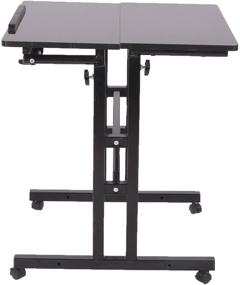 img 1 attached to 🖥️ Black Mind Reader Sit and Stand Multipurpose Home Office Computer Desk Workstation