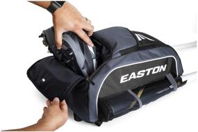 img 1 attached to 🎒 EASTON GAME READY Bat &amp; Equipment Backpack Bag, 2021, Baseball Softball, Dual Bat/Water Bottle Pockets, Ventilated Main Compartment, Ventilated Shoe Pocket, Zippered Valuables Pocket, Fence Hook