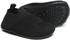 img 1 attached to WoomuZon Toddler Slippers: Lightweight Boys' Shoes for Slippers (MS2065Black23) - Comfortable and Stylish Footwear for Kids