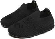 woomuzon toddler slippers: lightweight boys' shoes for slippers (ms2065black23) - comfortable and stylish footwear for kids logo