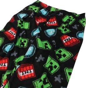 img 1 attached to Minecraft Creeper Sketch Boys' Pajama Set – Sleepwear & Robes