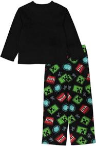 img 3 attached to Minecraft Creeper Sketch Boys' Pajama Set – Sleepwear & Robes