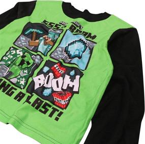 img 2 attached to Minecraft Creeper Sketch Boys' Pajama Set – Sleepwear & Robes