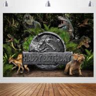 🦕 sensfun dinosaur backdrop for kids birthday party decoration | jurassic dinosaur theme photo backdrops | dino photography background for party banner supplies | 5x3ft silk logo