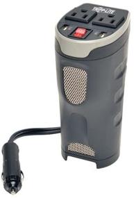 img 3 attached to 🚗 Tripp Lite PV200CUSB Car Power Inverter: 200W Cup Holder Design, 2 Outlets & 2 USB Ports, Gray