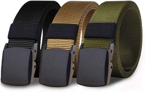 img 4 attached to 🔗 Versatile Military Wide Black Coyote Waist Belt for Men - Top-quality Accessories and Belts