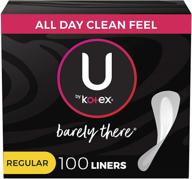 💧 kotex barely liners: unscented absorbency for everyday comfort logo