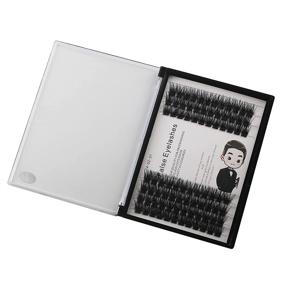 img 1 attached to 💕 Bodermincer 84 Clusters D Curl Segmented False Eyelash Volume Lashes Set, Natural Eyelashes DIY Extension for 3D Effect, Glue Bonded Band and Individual Lash for Home Eyelash Extension (12MM)