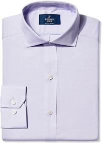 img 4 attached to 👔 Effortless Style: BUTTONED Fitted Cutaway Collar Non Iron Sleeve – Wrinkle-Free Elegance Made Easy