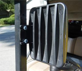 img 2 attached to 🏌️ Golf Cart Side View Mirrors: Tecscan Seeseasy Mini Wide-Angle Non-Adjusting Mirrors for Limited Spaces & Trails