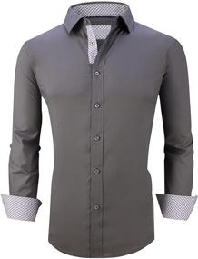 img 4 attached to 👔 Regular Sleeve Men's Shirts for Men's Clothing at Menswear House