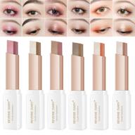 💄 wensunnie 12 colors eyeshadow stick (2nd generation upgraded rotation), matte glitter shimmer eyeshadow gradient makeup sticks waterproof - double colors eye shadow stick with enhanced seo logo