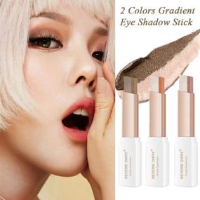 img 3 attached to 💄 WENSUNNIE 12 Colors Eyeshadow Stick (2nd Generation Upgraded Rotation), Matte Glitter Shimmer Eyeshadow Gradient Makeup Sticks Waterproof - Double Colors Eye Shadow Stick with Enhanced SEO