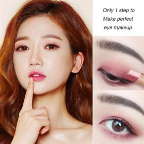 img 1 attached to 💄 WENSUNNIE 12 Colors Eyeshadow Stick (2nd Generation Upgraded Rotation), Matte Glitter Shimmer Eyeshadow Gradient Makeup Sticks Waterproof - Double Colors Eye Shadow Stick with Enhanced SEO