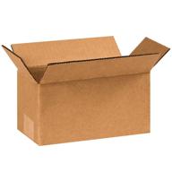 📦 box usa bx844 corrugated boxes, 8x4x4, kraft (pack of 25) logo