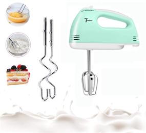 img 4 attached to 🥚 MOSAJIE Electric Hand Mixer, 2021 Upgrade Multi-Speed Hand Mixer - Simple Push Switch for Effortless Ingredient Stirring - No Sharp Edges, Food-Safe for Whisking Eggs, Mixing Cakes, Making Bread - Beater Included - White