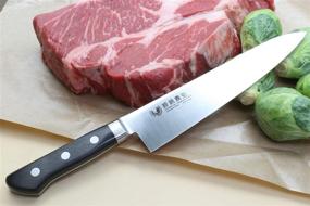 img 3 attached to 🔪 Yoshihiro Inox Aus-10 Steel Ice Hardened Gyuto Chef's Knife - Stain-Resistant, 9.4" (240mm)