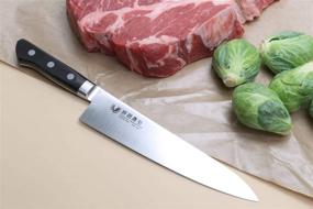 img 2 attached to 🔪 Yoshihiro Inox Aus-10 Steel Ice Hardened Gyuto Chef's Knife - Stain-Resistant, 9.4" (240mm)