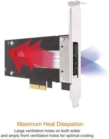 img 1 attached to ICY DOCK ToughArmor MB840M2P-B: Эффективный M.2 NVMe SSD для разъема PCIe 3.0 x4 Сменный SSD-мобильный карман для расширительного слота PCIe.