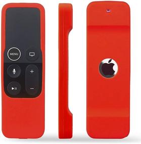 img 1 attached to TOKERSE 3 Pack Silicone Case Cover For Apple TV 4K / HD Siri Remote (1St Generation) - Shockproof Silicone Remote Cover Case For Apple TV HD (4Th Gen) / 4K Siri Remote Controller - Red Blue Purple