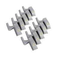 🔦 10pcs universal cupboard cabinet hinge led light - warm white ideal for contemporary kitchen home lighting логотип