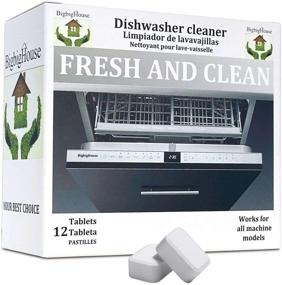 img 4 attached to 🌿 Eco-Friendly Dishwasher Cleaner & Deodorizer, Eliminate Hard Water Stains & Grease, 12-Tablet Count, 1-Year Supply, Value Pack by BigbigHouse
