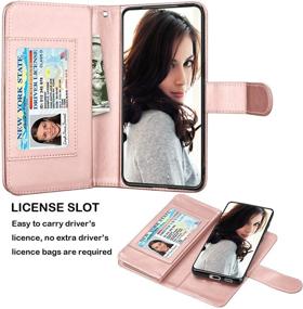 img 2 attached to Protective Wallet Case for Samsung Galaxy S21 Ultra by Njjex