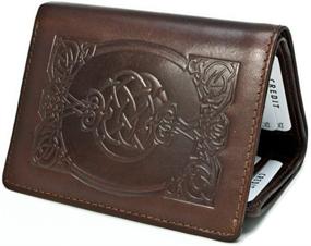 img 1 attached to Irish Leather Tri Fold Wallet - Biddy Murphy