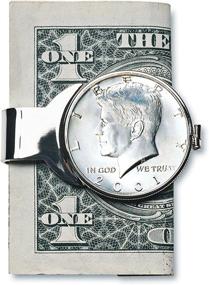 img 2 attached to 💰 Silver Tone Authenticity Coin Money Clip: Sleek, Secure and Genuine