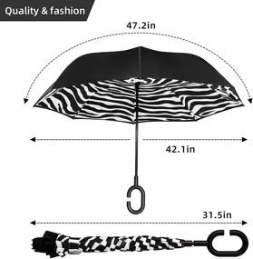 img 3 attached to ☂️ Inverted Umbrellas by BAGAIL: Windproof Protection at its Best!