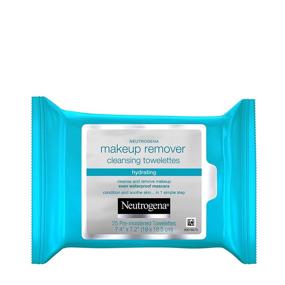 img 4 attached to 🌿 Neutrogena Hydrating Makeup Remover Face Wipes: Pre-Moistened Towelettes to Condition, Cleanse & Remove Makeup, Alcohol-Free - 25 ct Value Pack