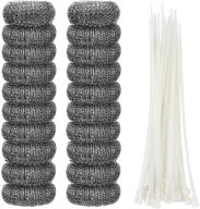 🚿 shappy 20 pieces lint traps for washing machine - laundry mesh washer hose filter snare with 20 cable ties logo