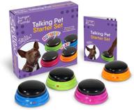 🐶 teach your dog to talk with hunger for words talking pet starter set: recordable buttons for dogs - multicolor logo