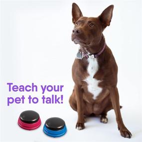 img 2 attached to 🐶 Teach Your Dog to Talk with Hunger for Words Talking Pet Starter Set: Recordable Buttons for Dogs - Multicolor