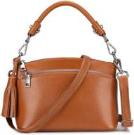 👜 s zone women's genuine leather handbags & wallets - shoulder strap included logo